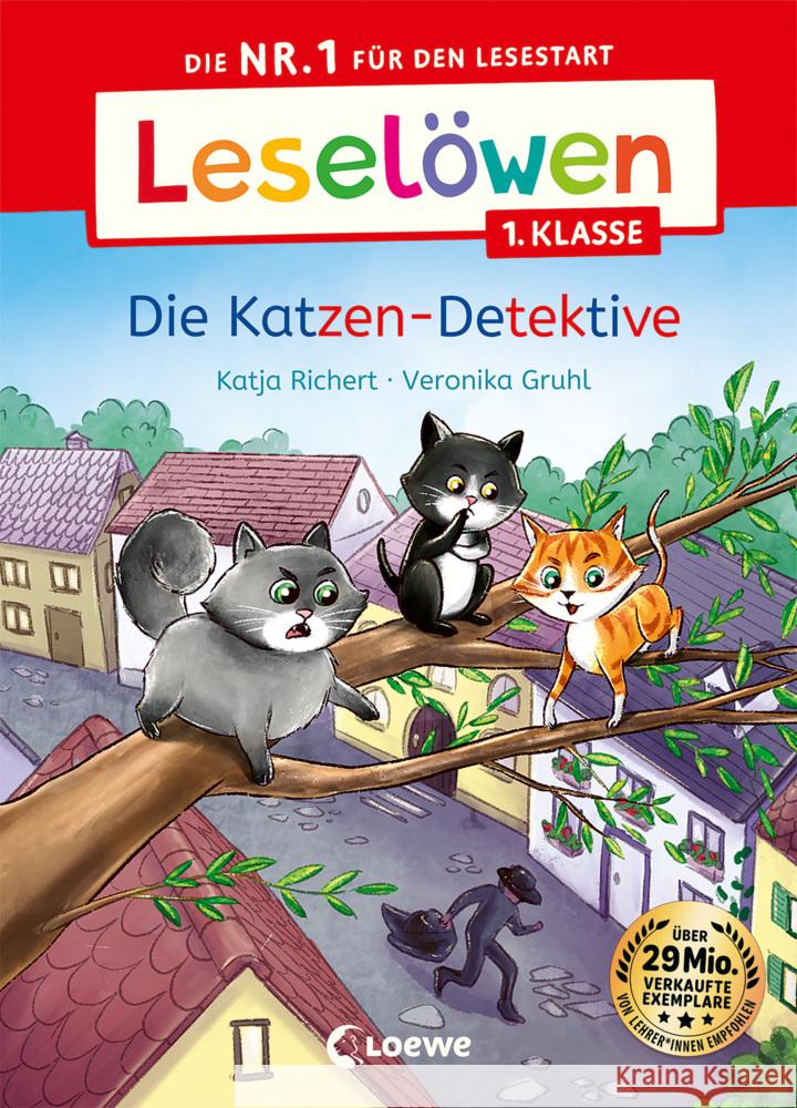 Leselöwen 1. Klasse - Die Katzen-Detektive Richert, Katja 9783743215047 Loewe - książka