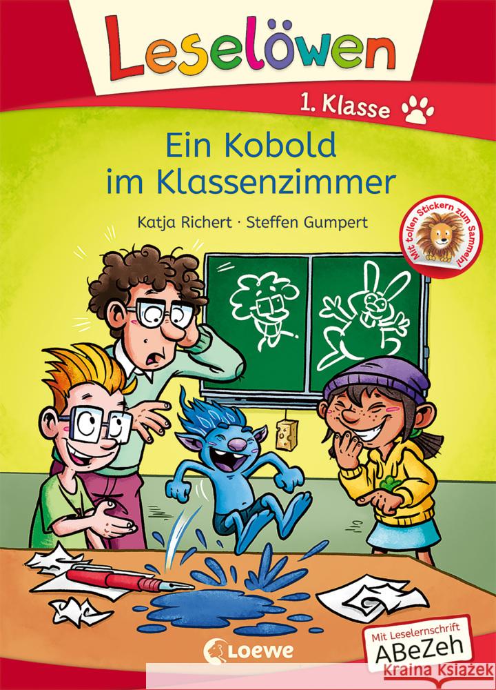 Leselöwen 1. Klasse - Ein Kobold im Klassenzimmer Richert, Katja 9783743212879 Loewe - książka