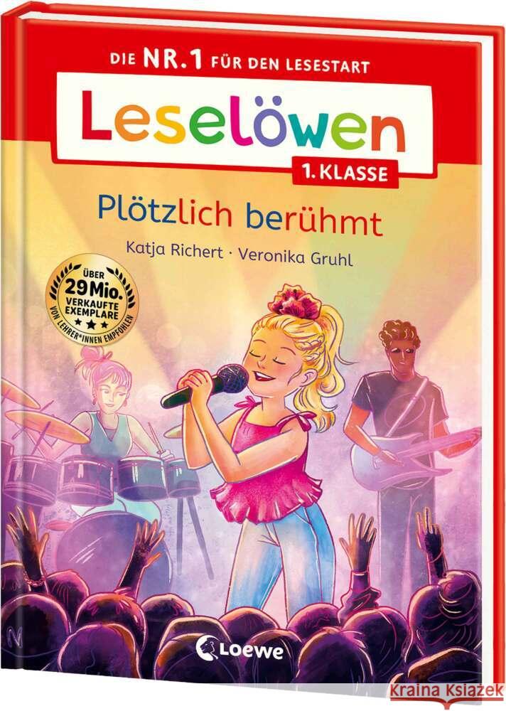Leselöwen 1. Klasse - Plötzlich berühmt Richert, Katja 9783743218031 Loewe - książka