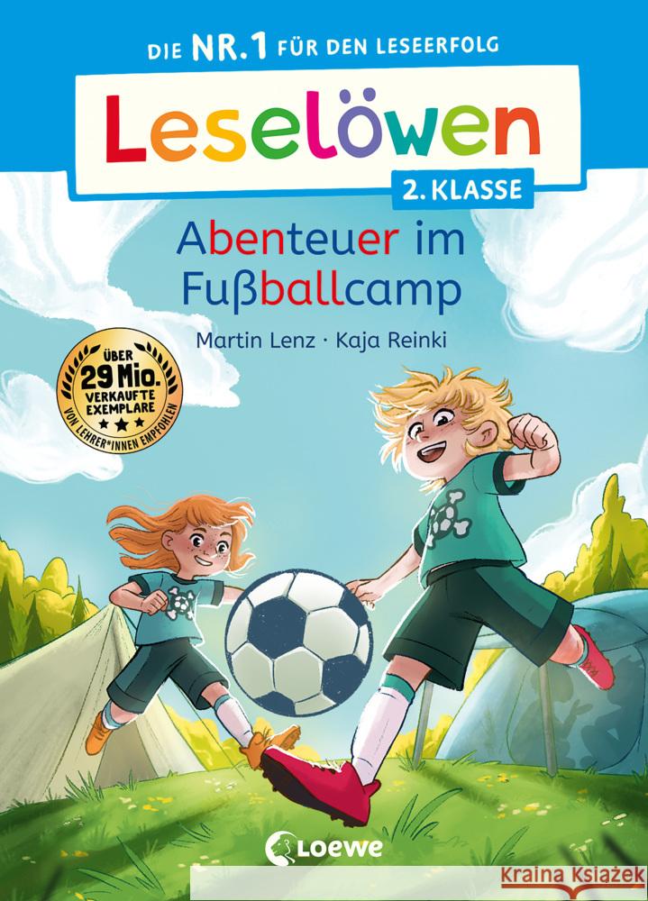 Leselöwen 2. Klasse - Abenteuer im Fußballcamp Lenz, Martin 9783743214149 Loewe - książka