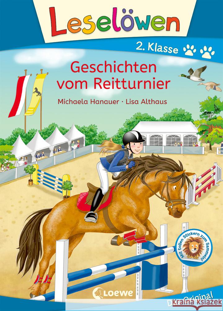 Leselöwen 2. Klasse - Geschichten vom Reitturnier Hanauer, Michaela 9783743207172 Loewe - książka
