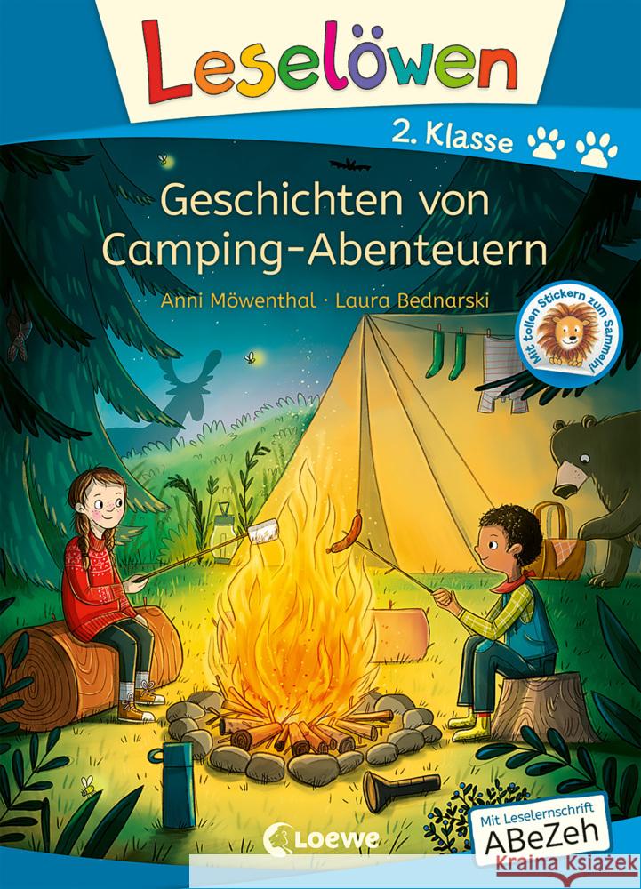 Leselöwen 2. Klasse - Geschichten von Camping-Abenteuern Möwenthal, Anni 9783743211742 Loewe - książka