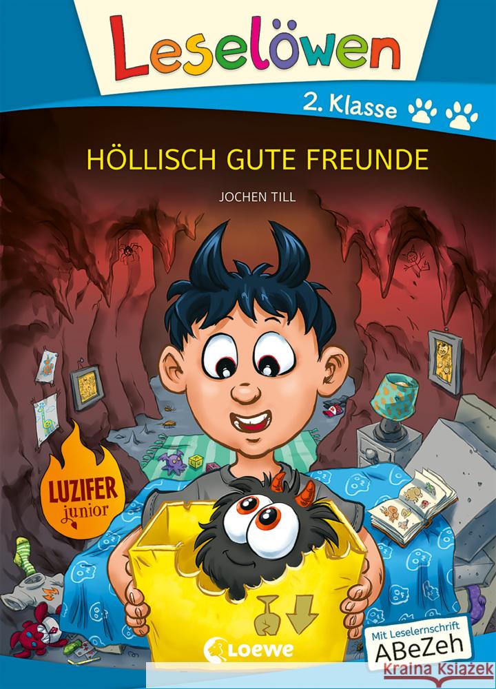 Leselöwen 2. Klasse - Höllisch gute Freunde (Großbuchstabenausgabe) Till, Jochen 9783743214279 Loewe - książka
