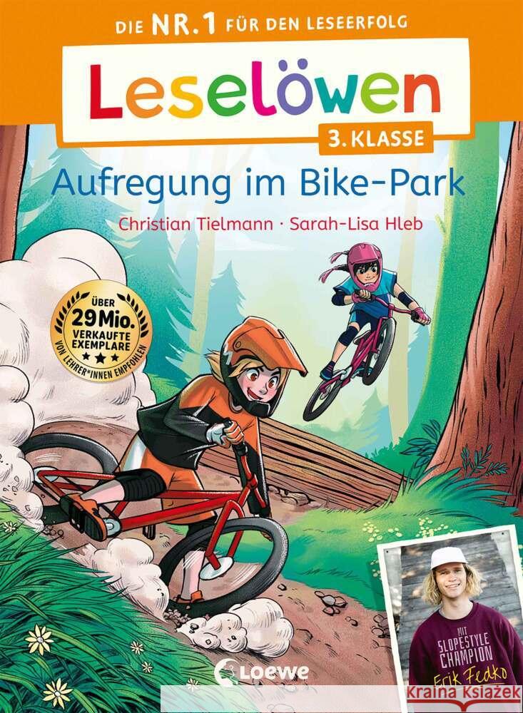 Leselöwen 3. Klasse - Aufregung im Bike-Park Tielmann, Christian 9783743216273 Loewe - książka