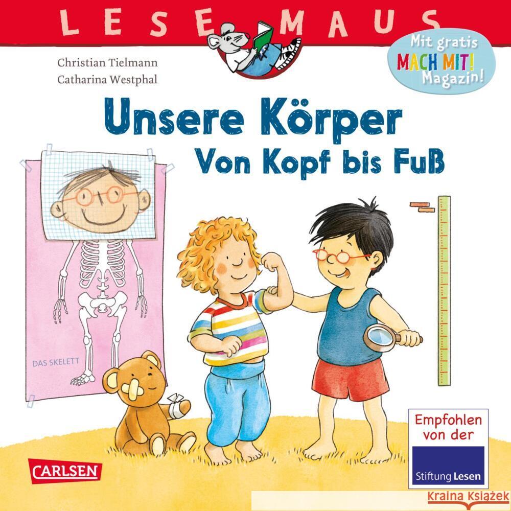 LESEMAUS 167: Unsere Körper - Von Kopf bis Fuß Tielmann, Christian 9783551080684 Carlsen - książka