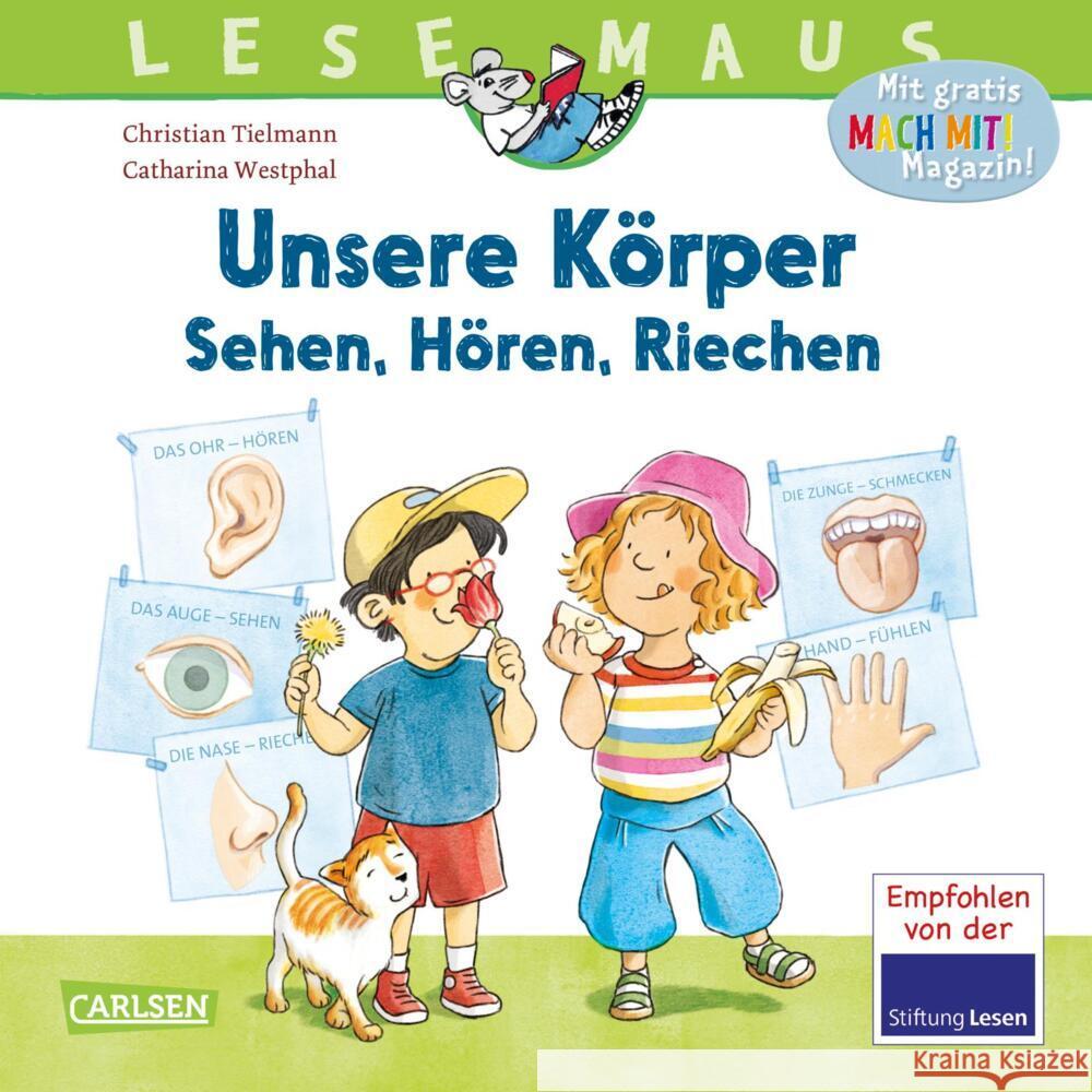 LESEMAUS 168: Unsere Körper - Sehen, Hören, Riechen Tielmann, Christian 9783551080691 Carlsen - książka