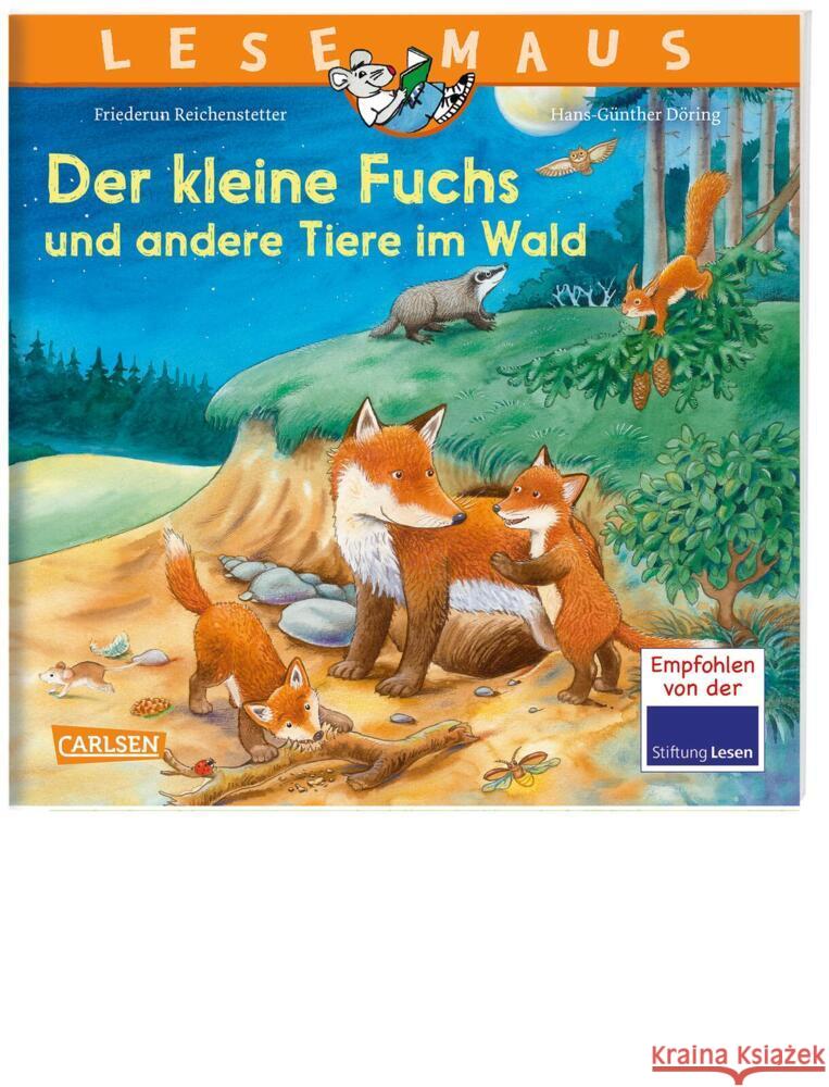 LESEMAUS 181: Der kleine Fuchs und andere Tiere im Wald Reichenstetter, Friederun 9783551083289 Carlsen - książka