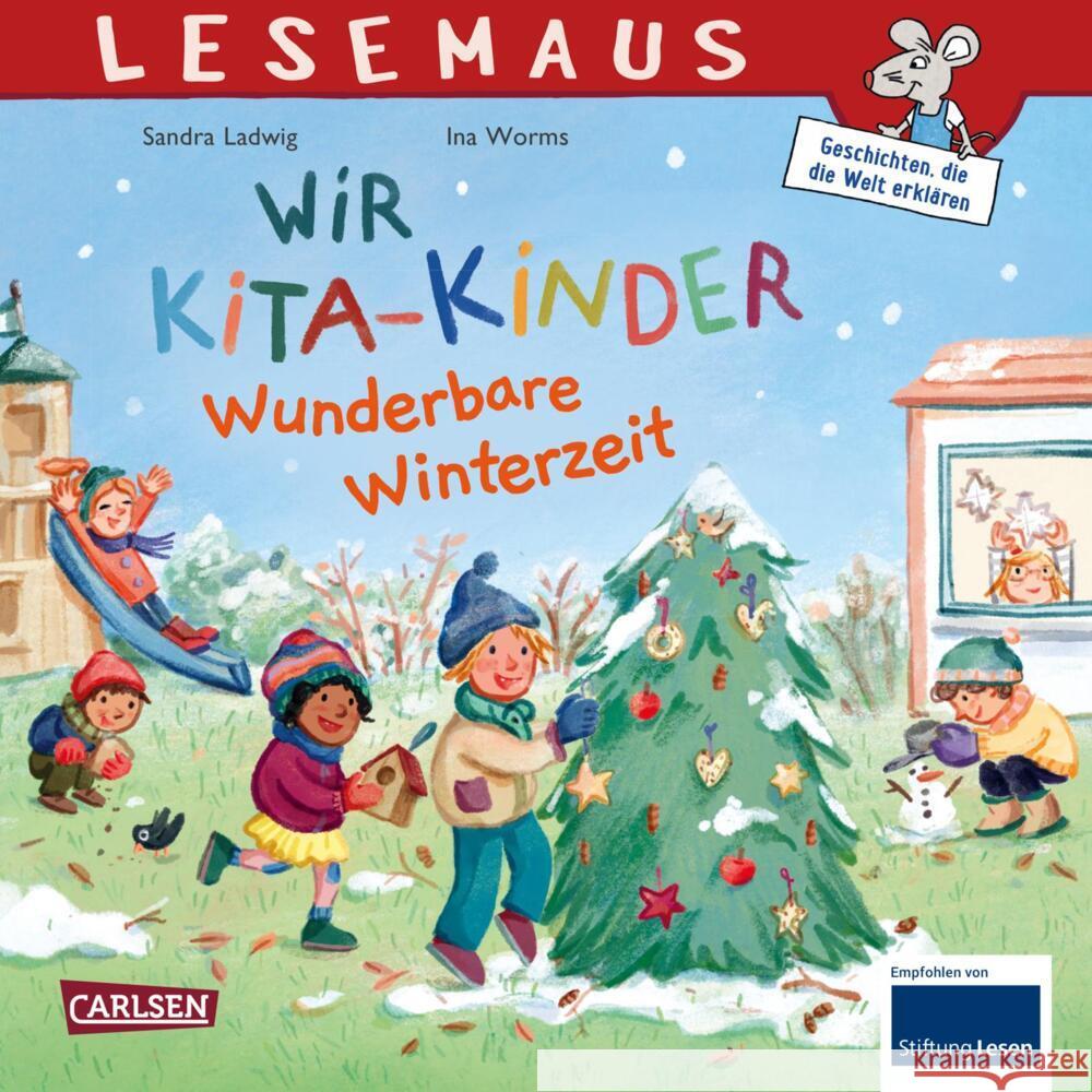LESEMAUS 185: Wir KiTa-Kinder - Wunderbare Winterzeit Ladwig, Sandra 9783551080554 Carlsen - książka