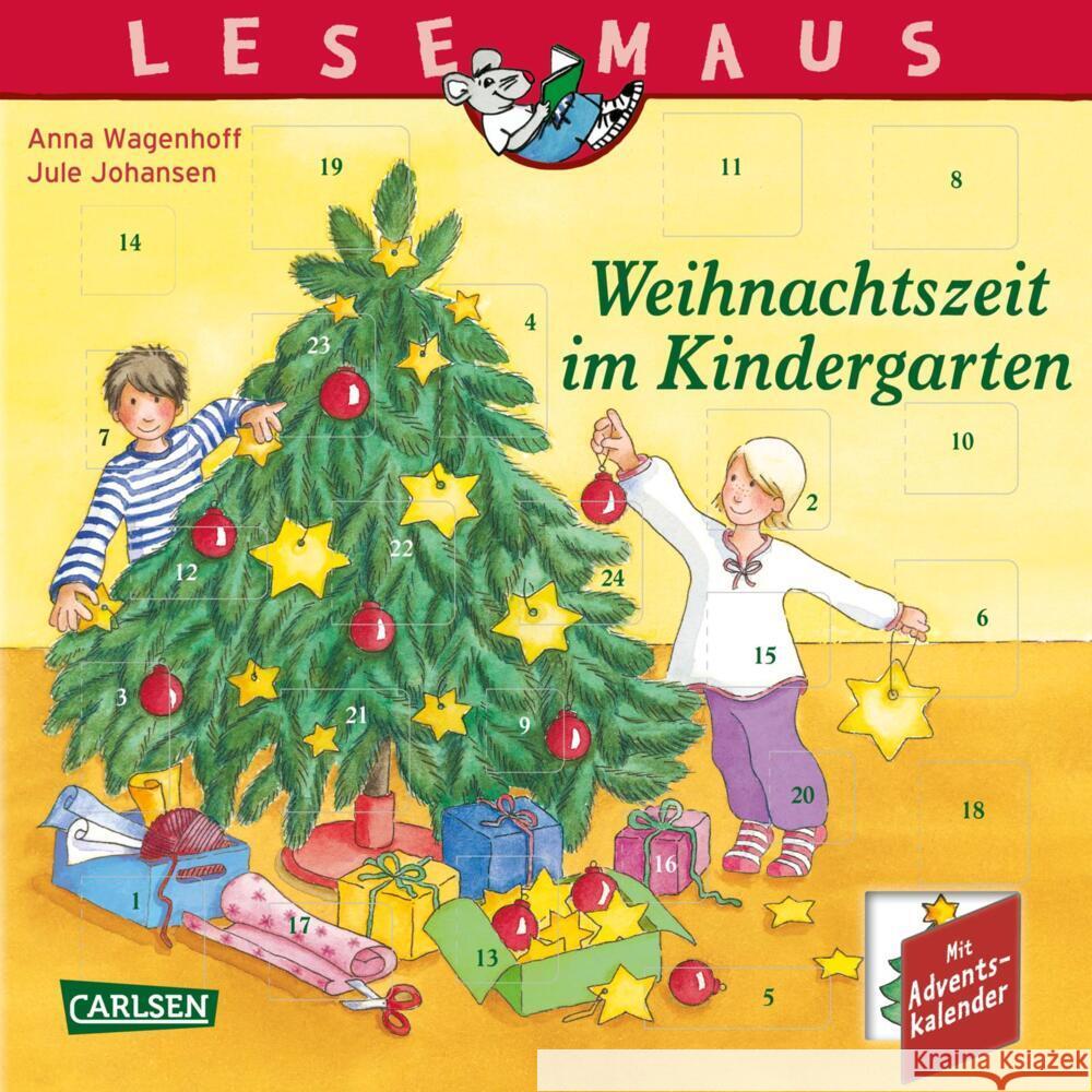 LESEMAUS 24: Weihnachtszeit im Kindergarten Wagenhoff, Anna 9783551089373 Carlsen - książka