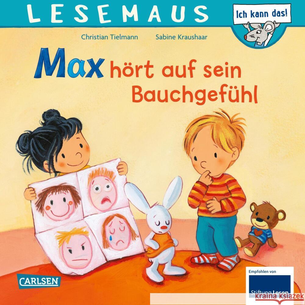 LESEMAUS 34: Max hört auf sein Bauchgefühl Tielmann, Christian 9783551081179 Carlsen - książka