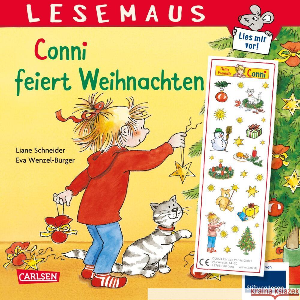 LESEMAUS 58: Conni feiert Weihnachten Schneider, Liane 9783551081063 Carlsen - książka