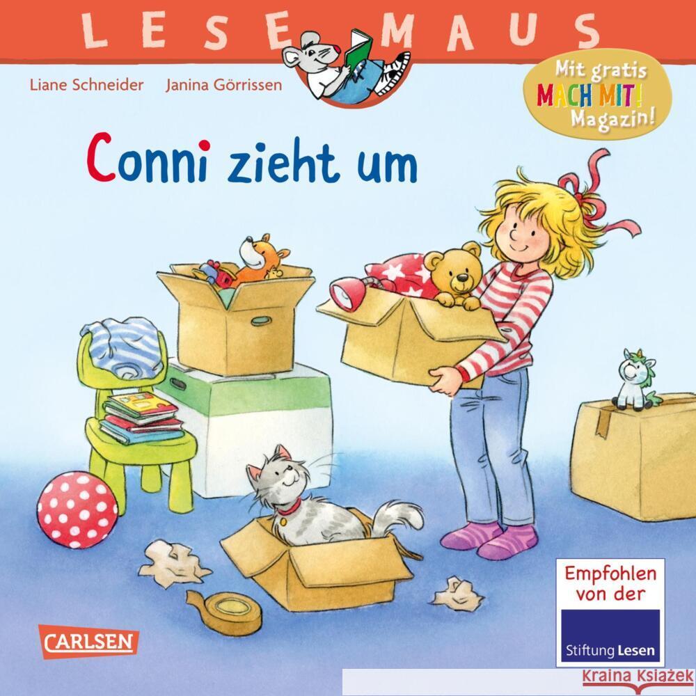 LESEMAUS 66: Conni zieht um Schneider, Liane 9783551080400 Carlsen - książka