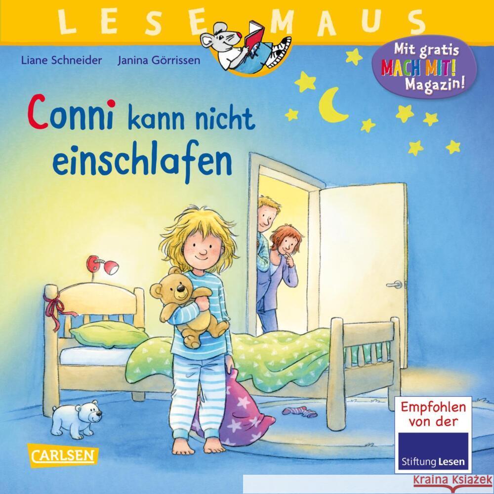 LESEMAUS 78: Conni kann nicht einschlafen Schneider, Liane 9783551081780 Carlsen - książka