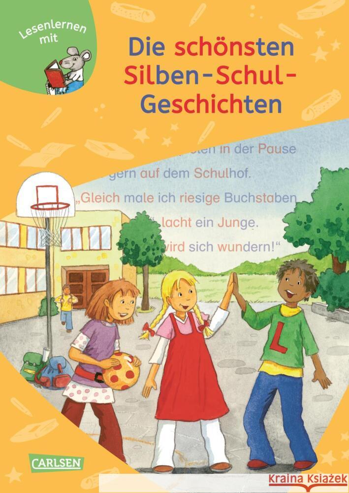 LESEMAUS zum Lesenlernen Sammelbände: 6er Sammelband: Die schönsten Silben-Schul-Geschichten  9783551066596 Carlsen - książka