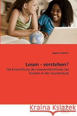 Lesen - verstehen? Kabicher, Regina 9783639221497 VDM Verlag - książka