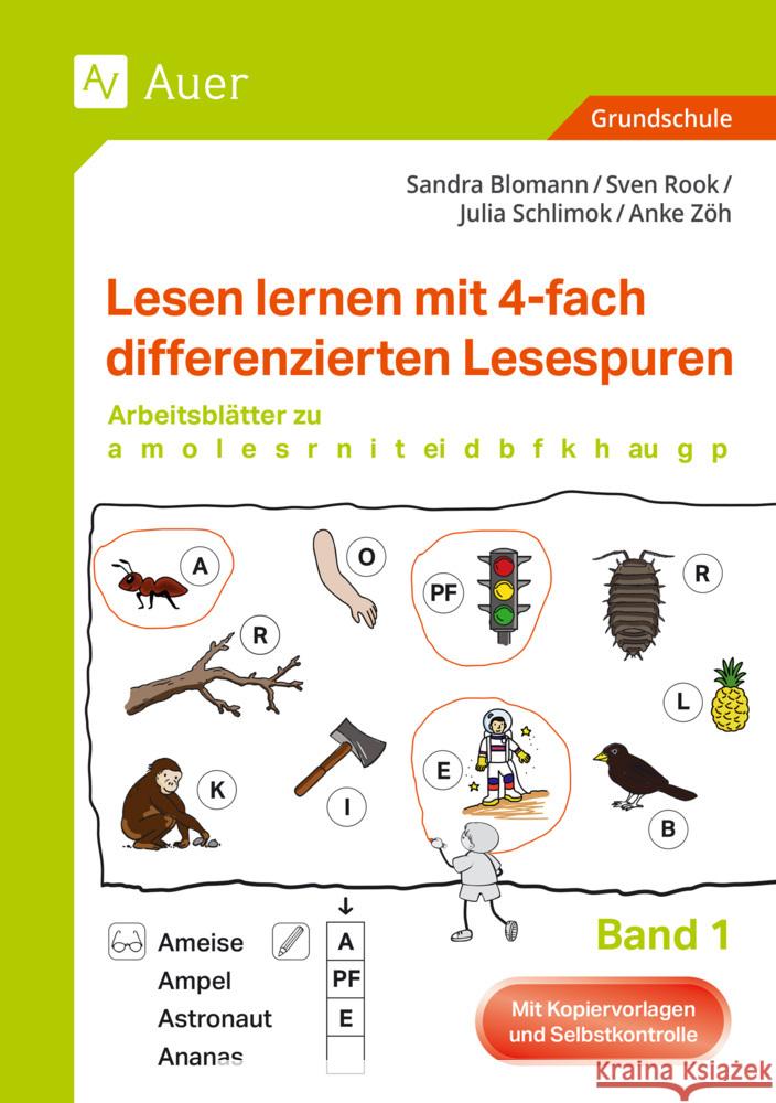 Lesen lernen mit 4-fach differenzierten Lesespuren Blomann, S., Rook, S., Schlimok, J. 9783403088134 Auer Verlag in der AAP Lehrerwelt GmbH - książka