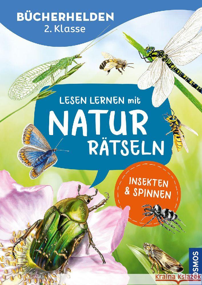 Lesen lernen mit Naturrätseln, Bücherhelden 2. Klasse, Insekten & Spinnen Duppke, Leonie 9783440178195 Kosmos (Franckh-Kosmos) - książka