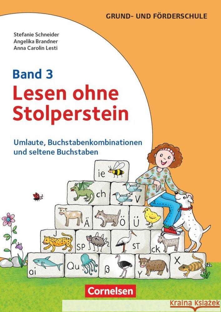 Lesen ohne Stolperstein - Band 3 Brandner, Angelika, Lesti, Anna Carolin, Schneider, Stefanie 9783589169771 Cornelsen Pädagogik - książka