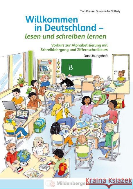 Lesen und schreiben lernen : Vorkurs zur Alphabetisierung mit Schreiblehrgang und Ziffernschreibkurs. Das Übungsheft  9783619141692 Mildenberger - książka