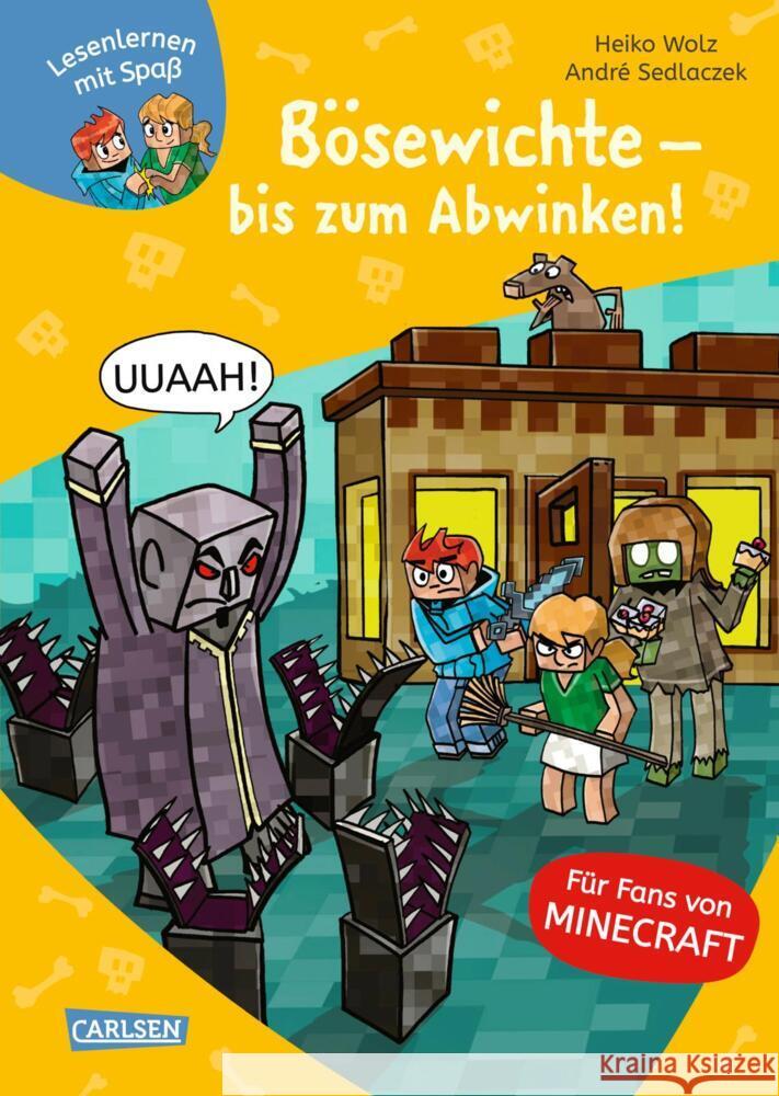 Lesenlernen mit Spaß - Minecraft 5: Bösewichte - bis zum Abwinken! Wolz, Heiko 9783551068484 Carlsen - książka