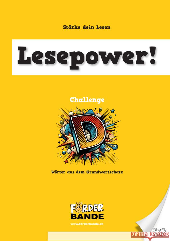 Lesepower! Challenge D - Wörter aus dem Grundwortschatz Beat Rusterholz 9789403787688 Förderbande - książka