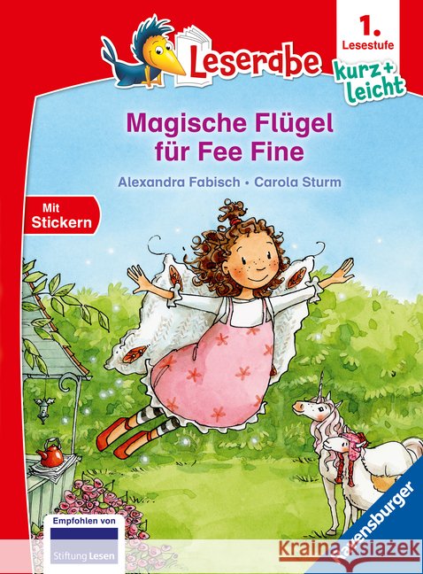 Leserabe 1. Lesestufe Kurz und leicht - Magische Flügel für Fee Fine Fabisch, Alexandra 9783473464326 Ravensburger Verlag - książka