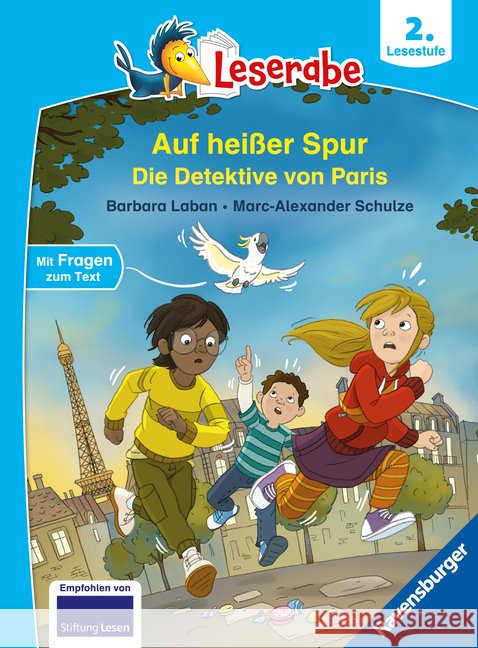 Leserabe 2. Lesestufe - Auf heißer Spur - Die Detektive von Paris Laban, Barbara 9783473463923 Ravensburger Verlag - książka