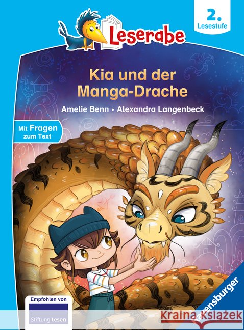 Leserabe 2. Lesestufe - Kia und der Manga-Drache Benn, Amelie 9783473464340 Ravensburger Verlag - książka