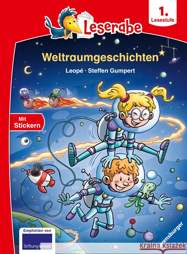 Leserabe - 1. Lesestufe: Weltraumgeschichten Leopé 9783473460274 Ravensburger Verlag - książka