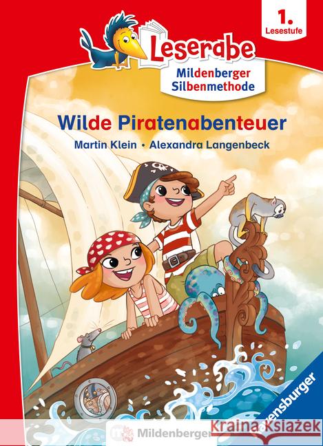 Leserabe mit Mildenberger Silbenmethode - Wilde Piratenabenteuer Klein, Martin 9783473464142 Ravensburger Verlag - książka
