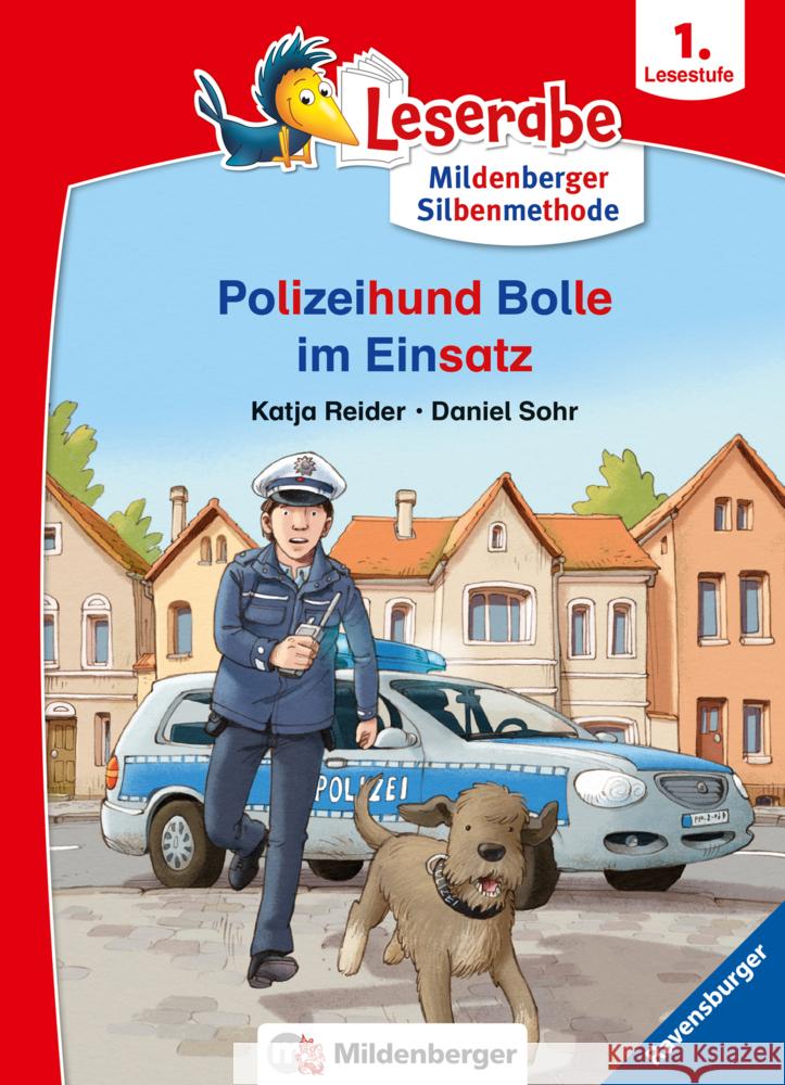 Leserabe mit Mildenberger Silbenmethode: Polizeihund Bolle im Einsatz Reider, Katja 9783473460359 Ravensburger Verlag - książka