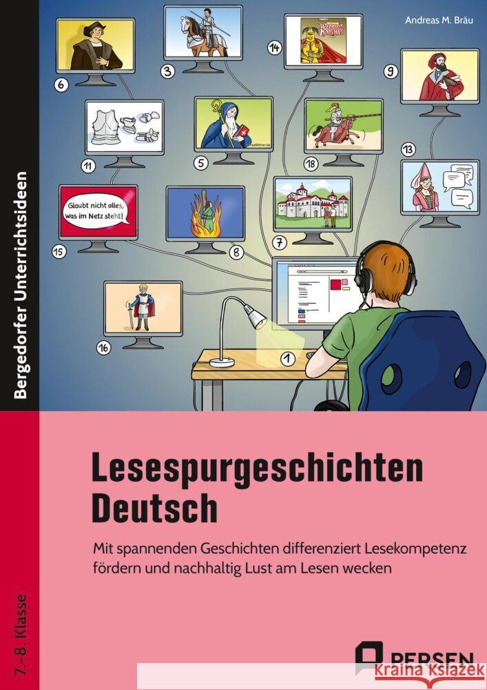 Lesespurgeschichten 7./8. Klasse - Deutsch Bräu, Andreas M. 9783403211204 Persen Verlag in der AAP Lehrerwelt - książka