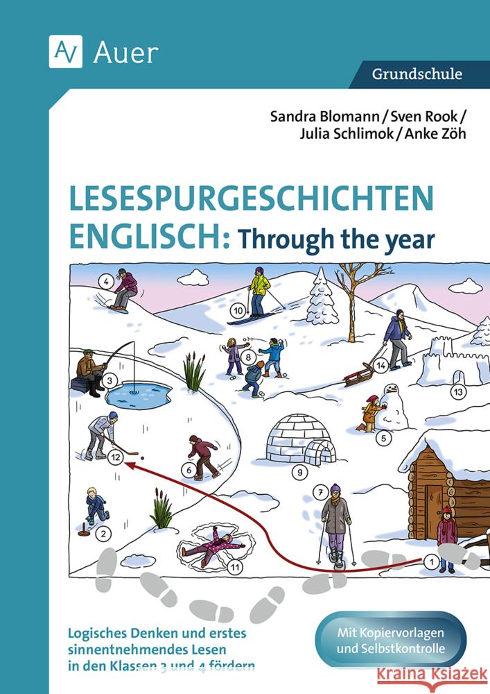 Lesespurgeschichten Englisch: Through the year Blomann, S., Rook, S., Schlimok, J. 9783403086970 Auer Verlag in der AAP Lehrerwelt GmbH - książka