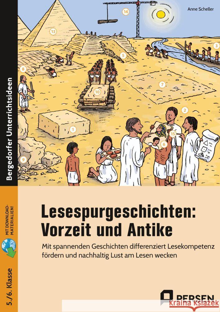 Lesespurgeschichten: Vorzeit und Antike Scheller, Anne 9783403208921 Persen Verlag in der AAP Lehrerwelt - książka