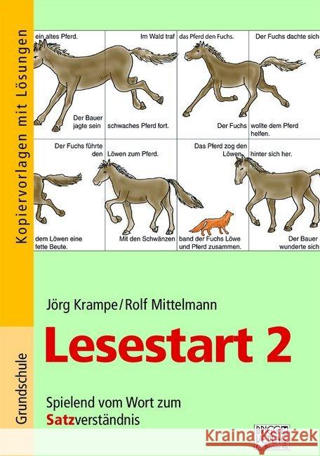 Lesestart 2 : Spielend vom Wort zum Satzverständnis Krampe, Jörg; Mittelmann, Rolf 9783956601484 Brigg Verlag - książka