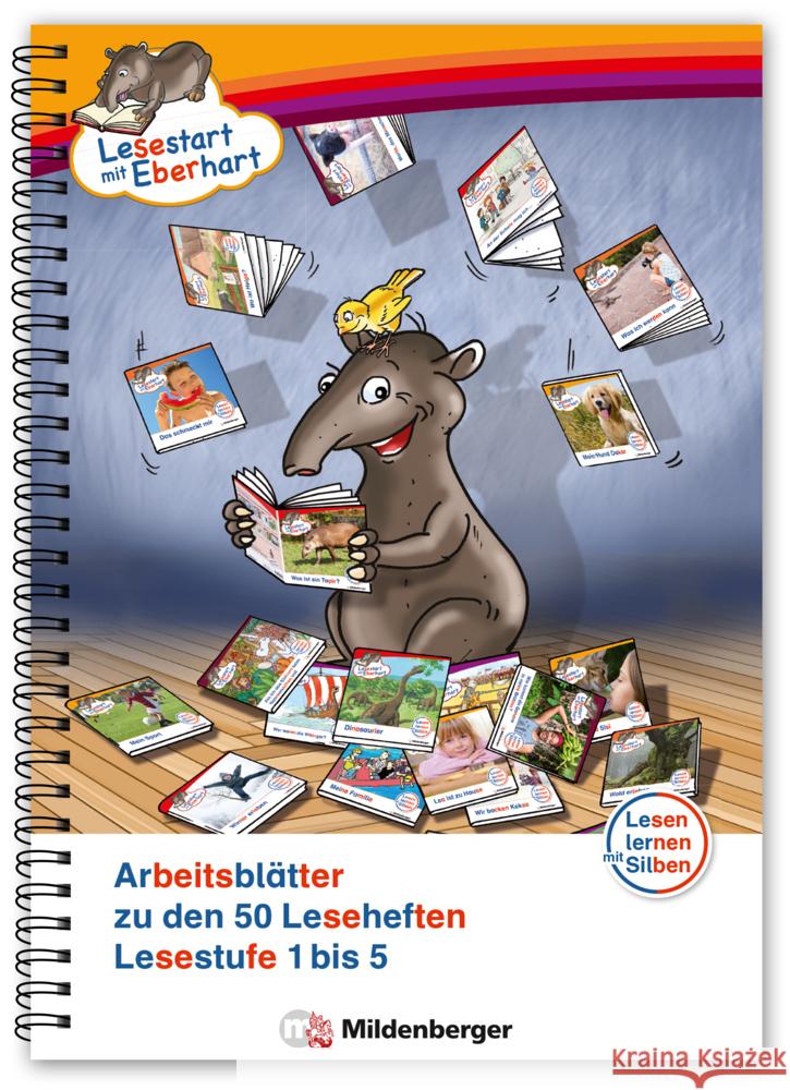 Lesestart mit Eberhart - Arbeitsblätter zu den 50 Leseheften : Lesestufe 1 bis 5 Brandau, Nicole; Drecktrah, Stefanie 9783619044672 Mildenberger - książka