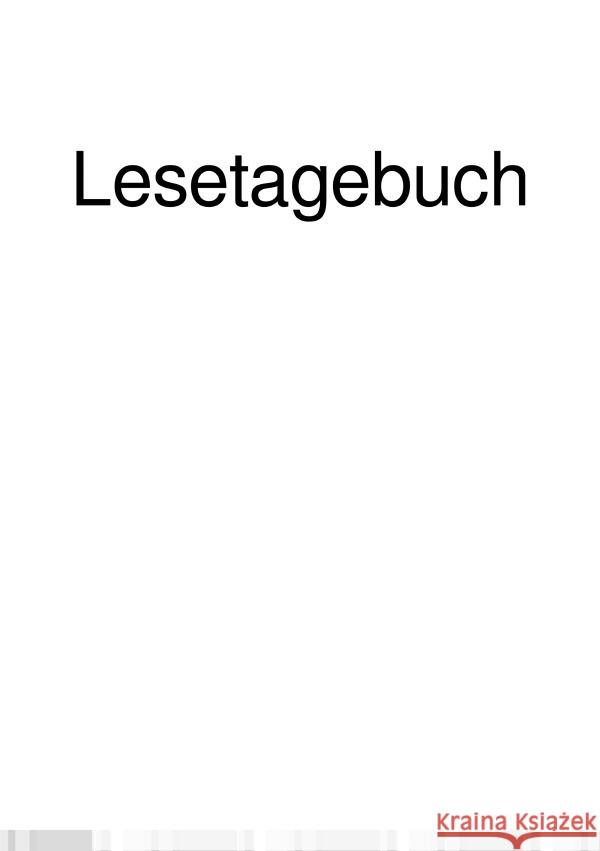 Lesetagebuch Vogelsanger, Alex 9783757533632 epubli - książka