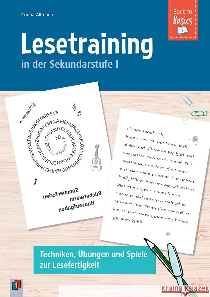 Lesetraining in der Sekundarstufe I Altmann, Corina 9783834664624 Verlag an der Ruhr - książka
