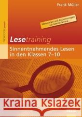 Lesetraining: Sinnentnehmendes Lesen in den Klassen 7-10 : Materialien und Kopiervorlagen zur Leseförderung Müller, Frank   9783407626417 Beltz - książka