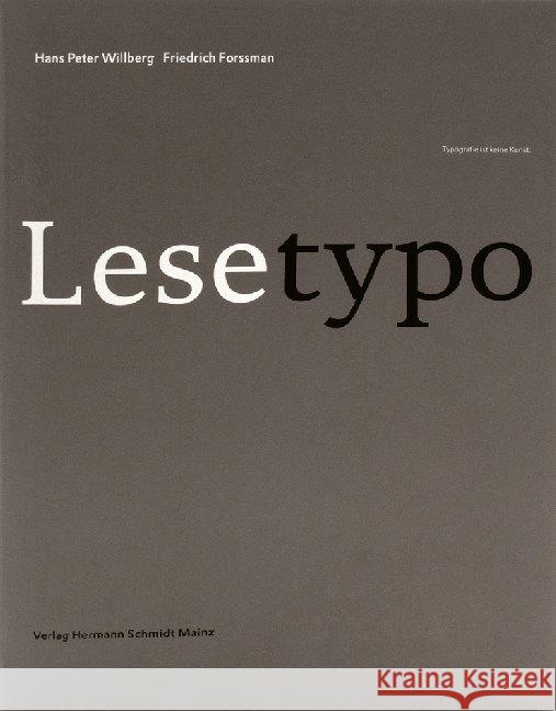 Lesetypografie Willberg, Hans P. Forssman, Friedrich  9783874398008 Schmidt (Hermann), Mainz - książka