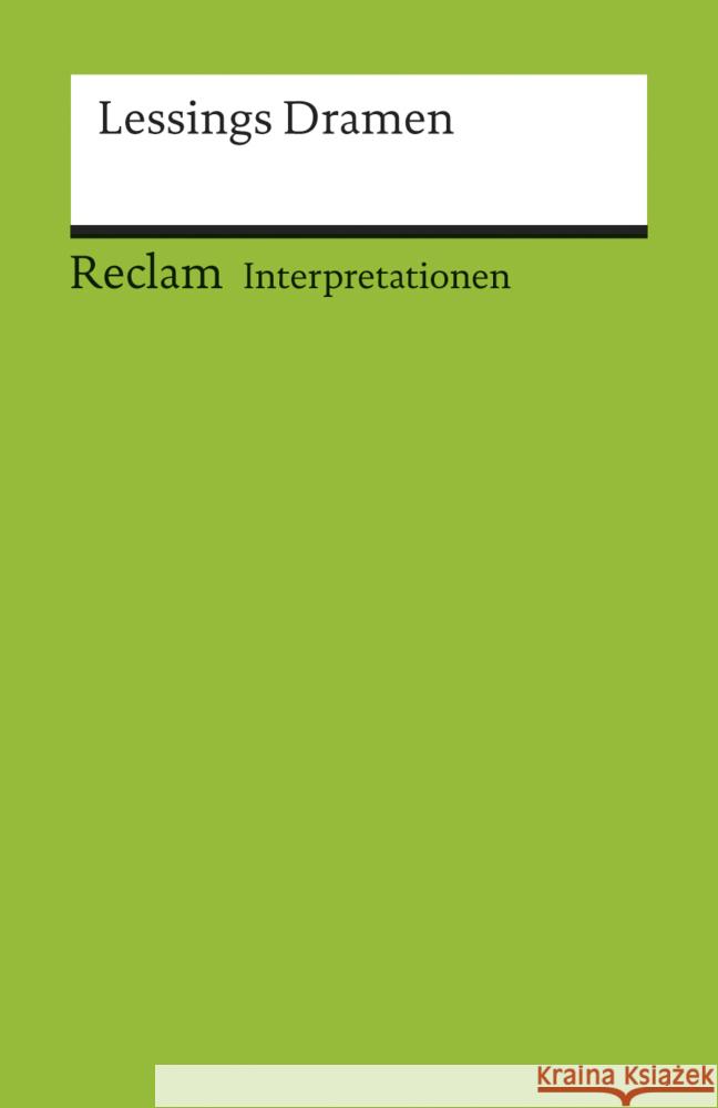 Lessings Dramen : Miß Sara Sampson; Minna von Barnhelm; Emilia Galotti; Nathan der Weise Lessing, Gotthold E.   9783150084113 Reclam, Ditzingen - książka