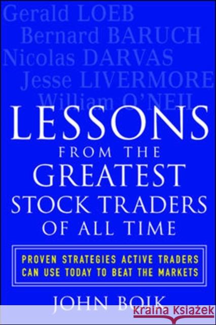 Lessons from the Greatest Stock Traders of All Time John Boik 9780071437882 McGraw-Hill Education - Europe - książka