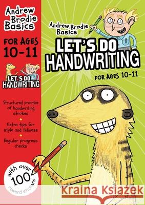 Let's do Handwriting 10-11 Andrew Brodie 9781472910288 ANDREW BRODIE PUBLICATIONS - książka