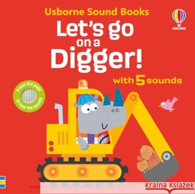 Let's go on a Digger Sam Taplin 9781805314509 Usborne Publishing Ltd - książka