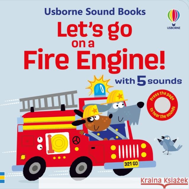 Let's go on a Fire Engine Sam Taplin 9781805312833 Usborne Publishing Ltd - książka