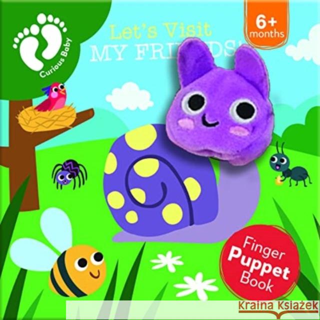 Let's Visit My Friends (Curious Baby Finger Puppet) Louise Buckens 9788742554456 Globe - książka