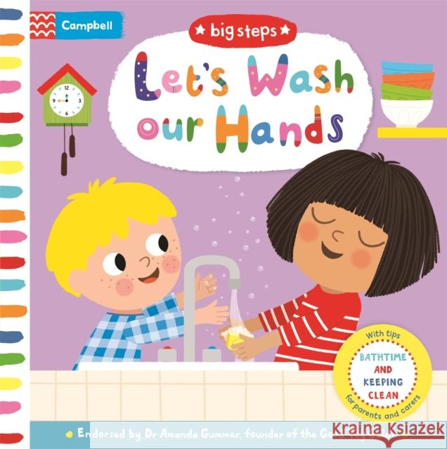 Let's Wash Our Hands: Bathtime and Keeping Clean Campbell Books 9781529083026 Pan Macmillan - książka