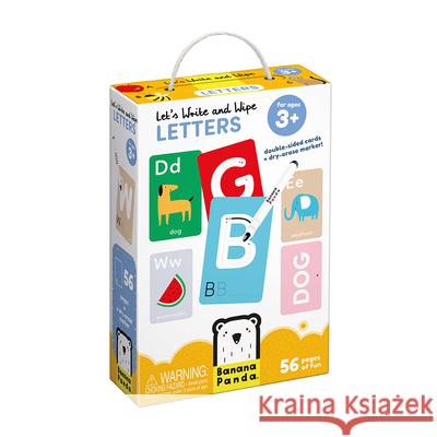 Let's Write & Wipe Letters: Flsh Card /Dry Erase Marker Banana Panda Inc 9788365773654 Banana Panda Inc - książka