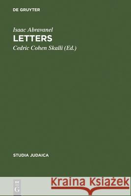 Letters Abravanel, Isaac 9783110194920 Walter de Gruyter - książka