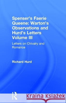 Letters On Chivalry & Romance Thomas Warton David Fairer 9780415243612 Routledge - książka